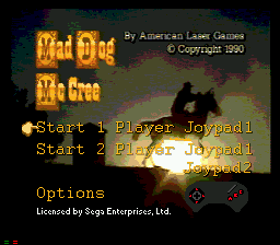 Mad Dog McCree title screen