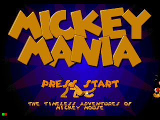 Mickey Mania: The Timeless Adventures of Mickey Mouse title screen