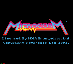 Microcosm title screen