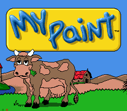 My Paint: The Animated Paint Program title screen