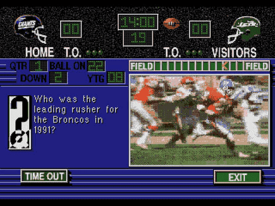 NFL Football Trivia Challenge gameplay screenshot