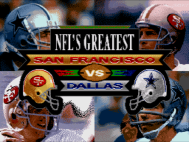 NFL's Greatest: San Francisco vs. Dallas 1978-1993 title screen