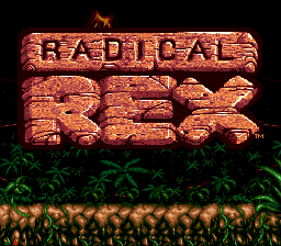 Radical Rex title screen
