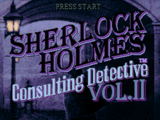 Sherlock Holmes: Consulting Detective Vol. II title screen