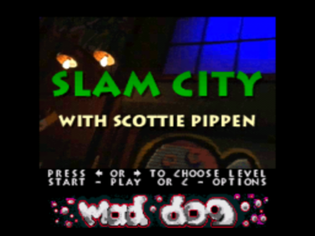 Slam City with Scottie Pippen title screen