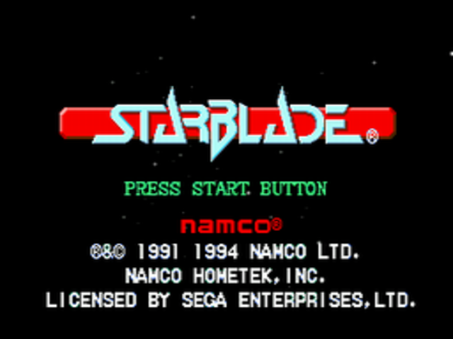 StarBlade title screen