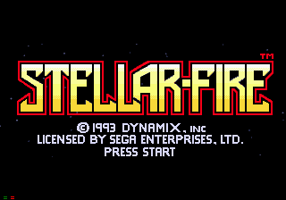 Stellar-Fire title screen