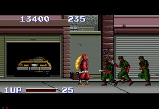 The Ninja Warriors gameplay screenshot