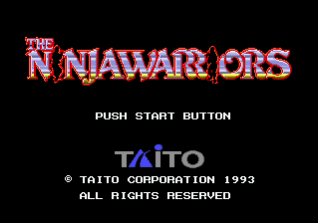 The Ninja Warriors title screen