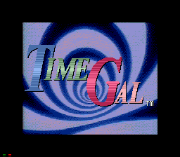 Time Gal title screen