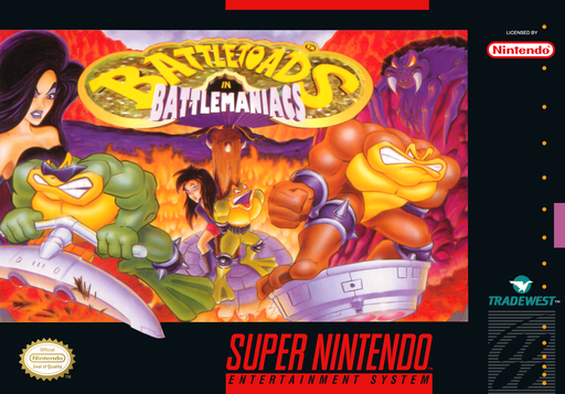 Battletoads In Battlemaniacs box art