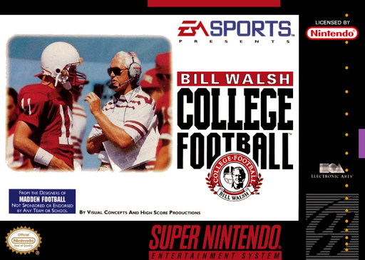 Bill Walsh College Football box art