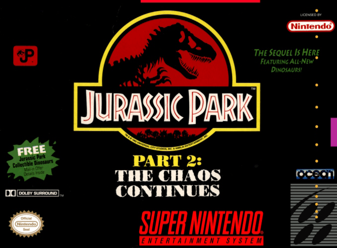 Jurassic Park Part 2: The Chaos Continues box art