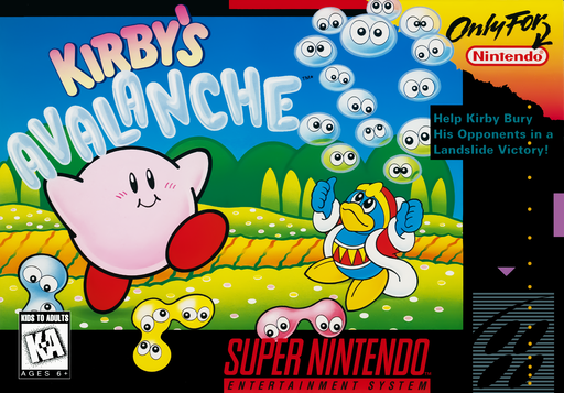 Kirby's Avalanche box art