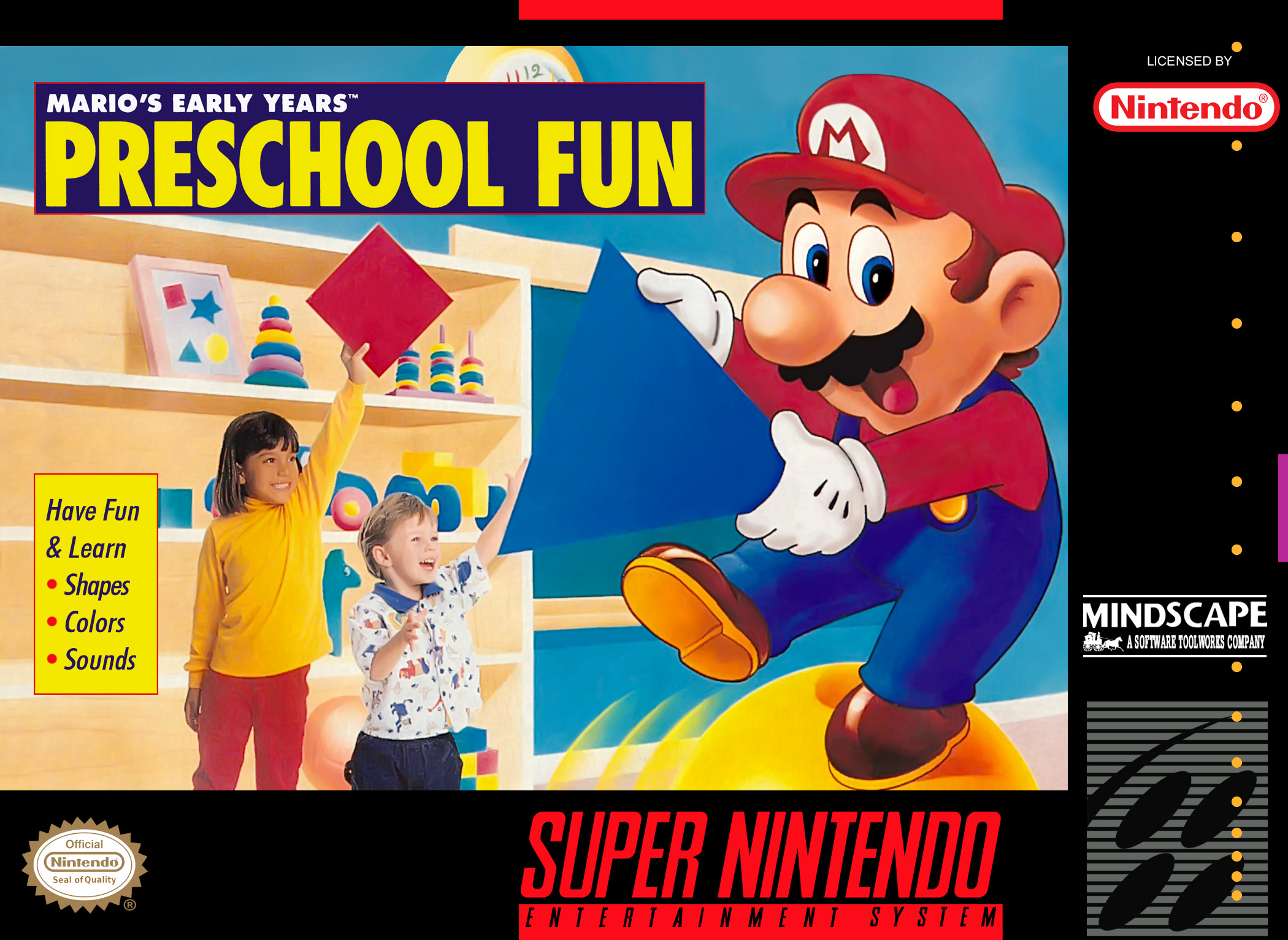 Mario's Early Years! Preschool Fun box art