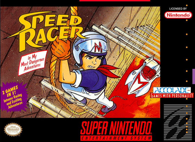 Speed Racer in My Most Dangerous Adventures box art