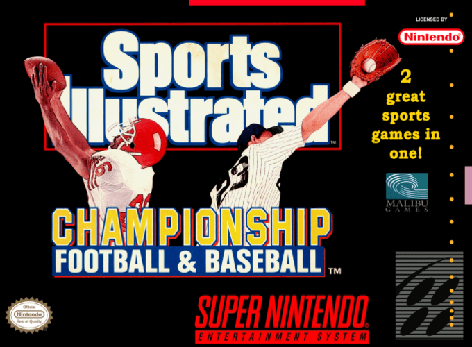 Sports Illustrated Championship Football & Baseball box art