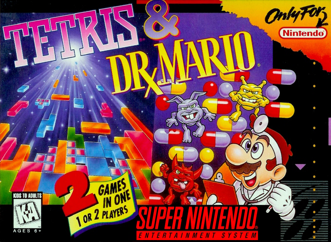 Tetris & Dr. Mario box art