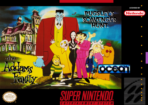 The Addams Family: Pugsley's Scavenger Hunt box art