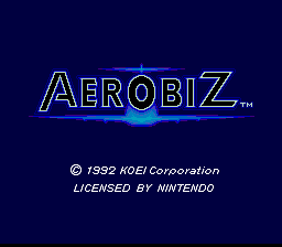 Aerobiz title screen