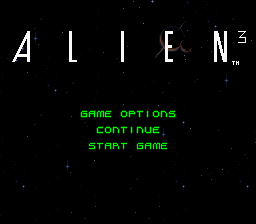 Alien 3 title screen