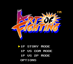 Art of Fighting title screen