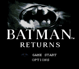 Batman Returns title screen