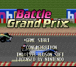 Battle Grand Prix title screen