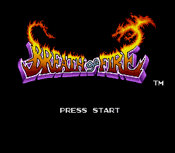 Breath of Fire title screen