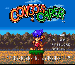 Congo's Caper title screen