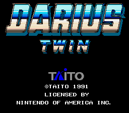 Darius Twin title screen