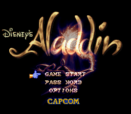 Disney's Aladdin title screen
