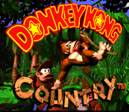 Donkey Kong Country title screen