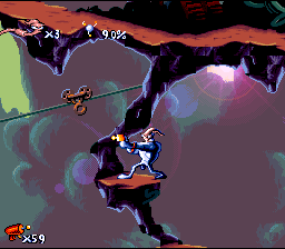 Earthworm Jim gameplay screenshot
