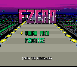 F-Zero title screen