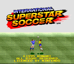 International Superstar Soccer title screen