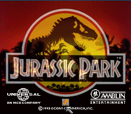 Jurassic Park title screen
