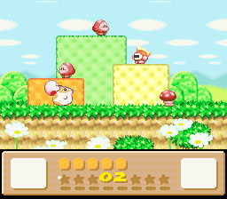 Kirby's Dream Land 3 gameplay screenshot