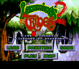 Lemmings 2: The Tribes title screen