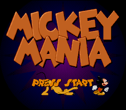 Mickey Mania: The Timeless Adventures of Mickey Mouse title screen