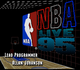 NBA Live 95 title screen
