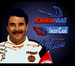 Newman/Haas IndyCar featuring Nigel Mansell title screen