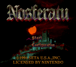 Nosferatu title screen