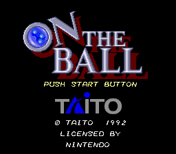 On the Ball title screen
