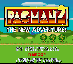 Pac-Man 2: The New Adventures title screen