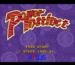 Power Instinct title screen
