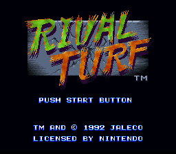Rival Turf! title screen