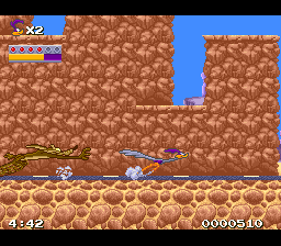 Road Runner's Death Valley Rally gameplay screenshot