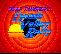 Road Runner's Death Valley Rally title screen