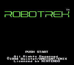 Robotrek title screen